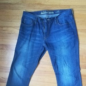 36X32 Micro Blue Premium Denim Jeans